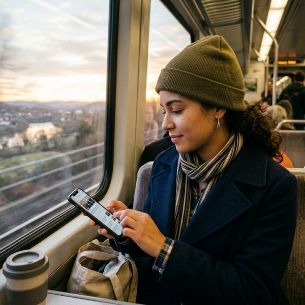 Warum immer mehr Pendler ihre Nachrichten morgens auf dem Handy lesen